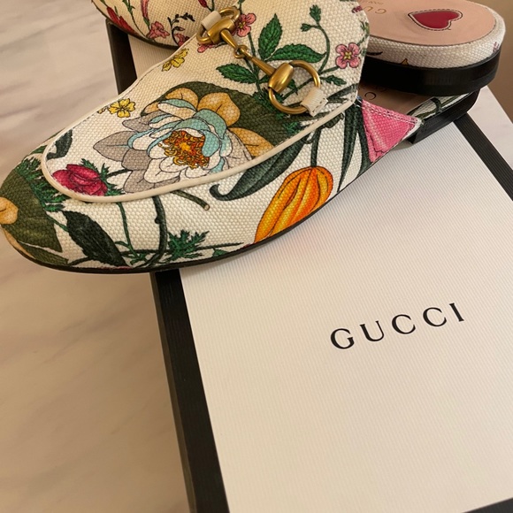 Gucci Floral Mules - Picture 2 of 5